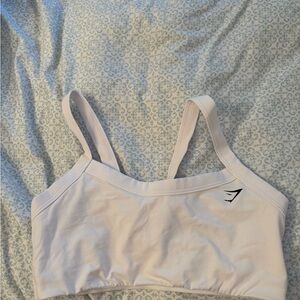 Gymshark White Seamless Crop Bralette